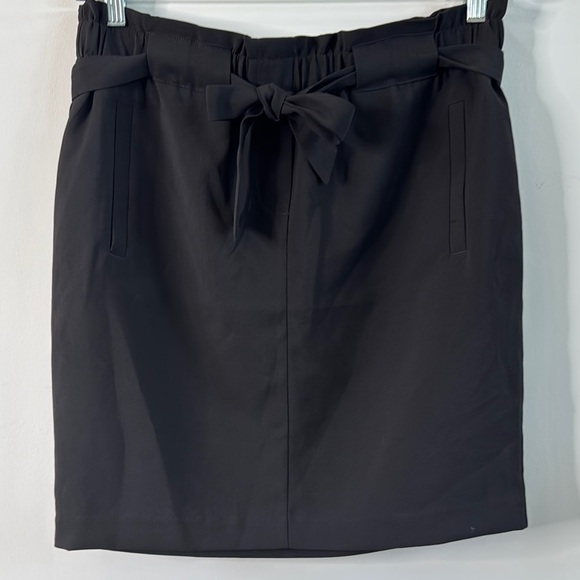 Reitmans Black Pencil Skirt with Tie Front - Picture 1 of 5